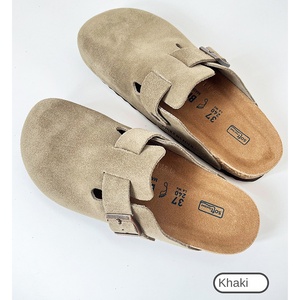 Scarpe Stile Birkenstock da Donna, Pantofole con Suola Spessa <span class=keywords><strong>in</strong></span> <span class=keywords><strong>Vera</strong></span> <span class=keywords><strong>Pelle</strong></span> Scamosciata, per Interno ed Esterno - Product Image 6