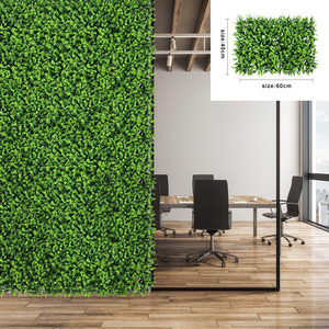 Giá thấp 40*60cm cỏ nhân tạo tường Bảng điều khiển nhân tạo màu xanh lá cây cỏ nhà máy tường để trang trí - Product Image 1