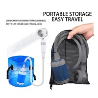 Pompe de douche portable rechargeable par USB, filtre électrique portable, douche de salle de bain, ensemble de douche portable