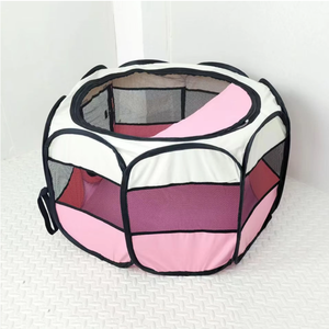 Портативная складная вольер-палатка Lelote для животных, высококачественная, с застежкой-молнией, полукруглая форма, ткань Оксфорд 600D, ветрозащитная, для кошек и собак - Product Image 4