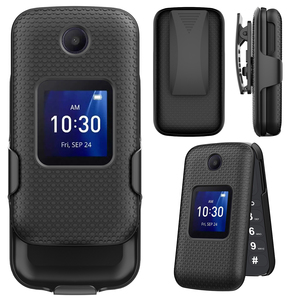 Custodia resistente antiurto <span class=keywords><strong>TCL</strong></span> Flip 2 antigraffio antiscivolo armatura cavalletto custodia per cintura - Product Image 6