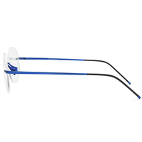 Gafas Borregls sin montura de titanio para hombre, diseño de marca, montura ultraligera, gafas redondas sin marco para mujer, gafas ópticas 18563
