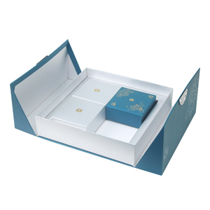 Custom Luxury Foldable <b>Gift</b> <b>Box</b> with Rigid Magnetic Closure Double Door Open Design Portable Paper Cardboard Packaging Insert - Product Image 2