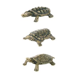 Atacado de artesanato retrô puro latão, tartaruga enfeite de carro tartaruga enfeite de mesa ca364 - Product Image 1