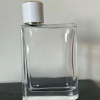 Flacon de parfum en verre transparent de luxe vide, capacité personnalisable 2ml 3ml 5ml 10ml, avec bouchon en caoutchouc, boîte cadeau, sérigraphie