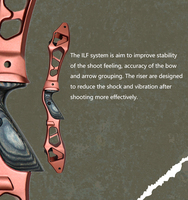 Bullet CNC 19 pouces ILF Recurve Bow Riser Meilleur équipement et accessoires d'arc de chasse pour tir à l'arc classique