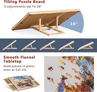 Puzzle inclinable 1000 pièces 4 tiroirs réglable Puzzle Table Portable planches de rangement adultes boîte en bois artisanat en bois