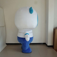 Efun MOQ 1 PCS Professional benutzer definierte aufblasbare weiße Roboter Maskottchen Kostüm Cartoon Walking Robot Charakter Kostüm zum Verkauf