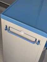 Table de chevet roulante YXZ-803 avec rangement pour chaussures, table de nuit mobile avec roulettes et armoire cachée