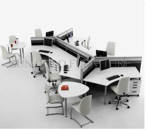 Mobilier de bureau <span class=keywords><strong>Cloison</strong></span> à base de carrelage <span class=keywords><strong>Cloison</strong></span> de bureau 3 personnes Poste de travail - Product Image 6