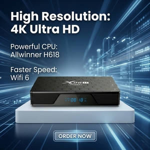 Ultra 8K X98H Pro Allwinner H618 4GB RAM 32GB ROM Wifi6 100M LAN Android 12 TV Box Compatible con <span class=keywords><strong>Reproductor</strong></span> IPTV - Product Image 1