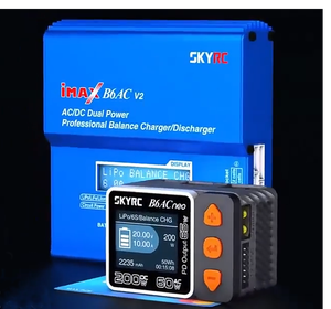 Chargeur de batterie intelligent multifonctionnel double alimentation SKYRC B6ACneo pour drones RC DC200W 30V AC60W 240V XT60 10A - Product Image 4