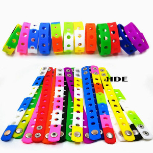 Accesorios Deportivos de Silicona para <span class=keywords><strong>Mujer</strong></span>, Pulseras Elásticas de 18 cm con Decoraciones de Clips Intercambiables de Colores - Product Image 2