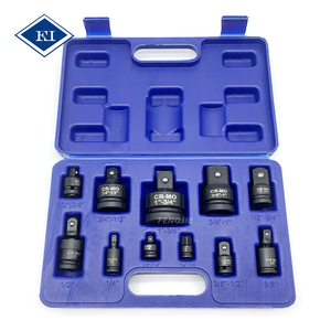 11Pcs Tác Động Ổ Cắm Adapter Set Tác Động Điều Khiển & Cờ Lê Chuyển Đổi Kit Tác Động Ổ Cắm Adapter & Giảm Tốc Bộ 1/4 "3/8" 1/2 "3/4" 1" - Product Image 1