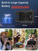 Nuevos Binoculares de Observación de Aves 4K para Exteriores, Infrarrojos a Todo Color, HD, de Doble Tubo, Mini80, Visión Nocturna, 36MP, Zoom Digital 16x