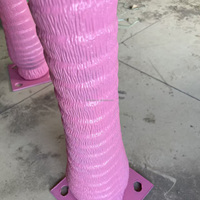 Palmier rose artificiel grand cocotier personnalisé tronc en plastique feuilles de PVC petit palmier rose pour décoration intérieure et extérieure