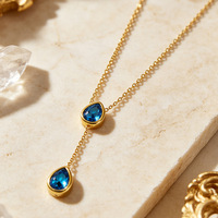 Collier en Y élégant et éthéré avec breloques papillon et fleur colorées, chaîne serpent ronde, accessoires de mode en gros TGXL14769