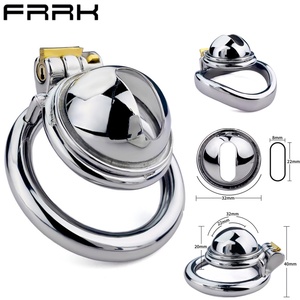 FRRK Nuevo Jaula de Castidad Resistente para Pene, Herramienta Sexual BDSM de Abstinencia, Jaula de Castidad, Juguetes Sexuales Atrevidos, Bloqueo de Pene, Control de Eyaculación para Hombres - Product Image 1