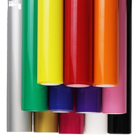 Rollo de vinilo adhesivo de corte gráfico de película de PVC de oro rosa rojo brillante de espejo cromado al por mayor NCF