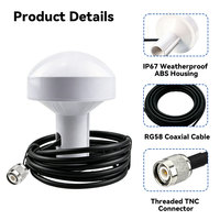 Antenne champignon GNSS à gain élevé 30 dB pour synchronisation GPS Beidou, IP67, TNC BNC, pour station de base 5G et navigation marine