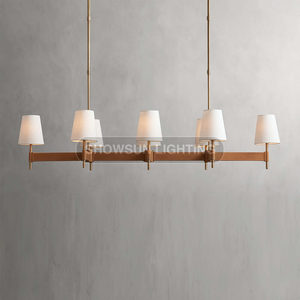 Candelabro de restaurante moderno simple italiano creativo rectangular cocina isla comedor candelabro - Product Image 3