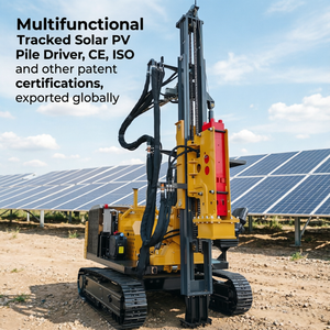 Pile driver solaire haute puissance pour les entrepreneurs en travaux publics (EPC) |   Châssis tout-terrain et té<span class=keywords><strong>l</strong></span>écommande |   Parfait pour les centrales solaires - Product Image 4