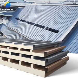 SUNTO Panneaux sandwich durables en métal PU Carrelage isolé en <span class=keywords><strong>aluminium</strong></span> Maison préfabriquée Villa Mur extérieur pour entrepôt Fournisseur majeur - Product Image 6