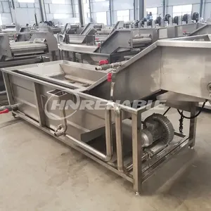 Potato Onions Apples Washing Machine Automatic Air Bubble Machine Vegetable Fruit Cleaning Machine