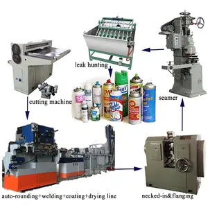 Máquina para hacer latas de Aerosol