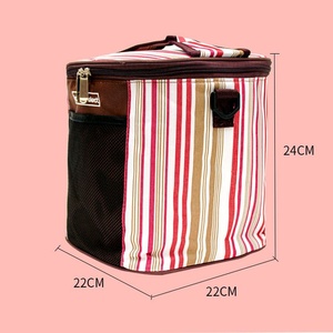 Fiambrera de papel de aluminio con aislamiento de gran capacidad, bolso de poliéster impermeable, bolsa de cubo con almacenamiento de alimentos grueso - Product Image 4