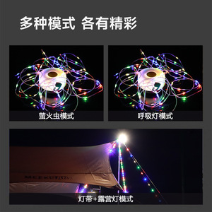 Portable High Beam Headlight Led Camping <b>Light</b> With <b>String</b> <b>Lights</b> For Tent <b>Outdoor</b> Use - Product Image 4