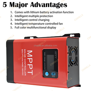 <span class=keywords><strong>Contrôleur</strong></span> de charge <span class=keywords><strong>solaire</strong></span> MPPT 60A le plus vendu avec écran LCD, entrée PV MAX 150V pour systèmes solaires hors réseau 12V 24V 48V - Product Image 5