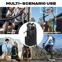 Sac de sport de grande capacité en Oxford et toile résistant à l'eau avec logo personnalisé, porte-clés, porte-téléphone, porte-bouteille magnétique pour la salle de sport