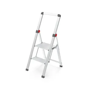 China Leverancier Familie Gebruik Purpose Stand Aluminium Vouwen Stap Ladders Antislip Pedaal