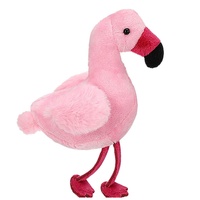 Flamant rose en peluche animal en peluche de 13 pouces avec coussin chauffant flamant rose doux lavande avec flamant rose en peluche chaud au micro-ondes de blé humide