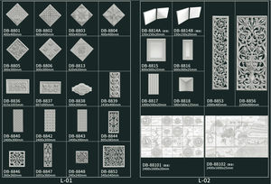 Ornements muraux 3d Murs pour la décoration Panneaux muraux moulés français Matériau recyclable Maison Villa Application intérieure Vente en gros - Product Image 3