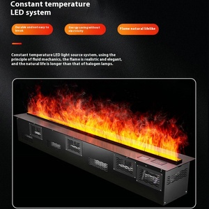 Thông Minh Trang trí nội thất Lò sưởi điện 3D Ngọn lửa KTV <span class=keywords><strong>Simulator</strong></span> với hơi nước lệnh bằng giọng nói kim loại cho hộ gia đình sử dụng - Product Image 1