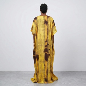 Robe Bubu pour femme, style africain, nouvelle collection, imprimé ethnique, coupe ample, décontractée, pour soirée, mode été 2026, ornée de diamants - Product Image 4