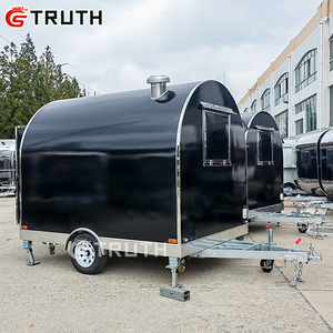 عربة طعام صغيرة مستديرة متنقلة للبيع في الشارع، مقطورة طعام مع مطبخ كامل لبيع الهوت دوج - Product Image 3