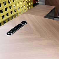 Jinying Mobilier de bureau Grand bureau de direction en MDF de luxe Grand bureau de bureau