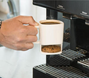 Venta al por mayor de tazas de cerámica P647 para galletas, café, leche, postres, tazas de té con almacenamiento en la base - Product Image 5