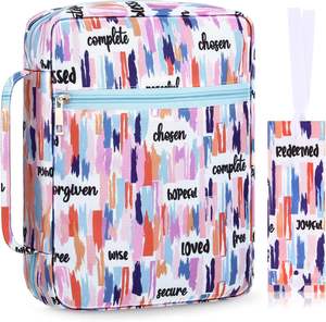 Muestra Gratuita, Funda para Biblia Ritual de Cuero PU, Fácil de Transportar, Color Gris, con Asa, Bolsa para Biblia Ritual para Hombre - Product Image 3