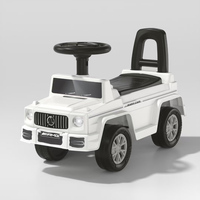 Mobil Dorong Anak 3-in-1 Mewah dengan Pegangan Dorong dan Pelindung yang Dapat Dilepas, Kereta Dorong Balita dengan Musik & Lampu, Kotak Hadiah Premium