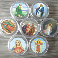 Mini boîte en plastique de bijoux religieux pour l'emballage de bijoux de chapelet pour le bracelet de chapelet de 6mm 8mm