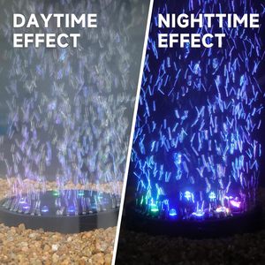 Luces LED para <span class=keywords><strong>Acuario</strong></span>, Disco de Piedra Difusora Sumergible, 9/16 Cabezales, Burbujas de Aire Nano, Accesorios para Peceras - Product Image 2