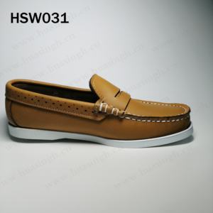 WCY-mocasines de cuero de vaca natural estilo mascarilla para hombre, zapatos náuticos de color dorado, clima cálido, HSW031 - Product Image 2