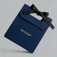 Sacs cadeaux en papier avec logo or personnalisé et poignée en satin - Emballage de luxe multicolore pour bijoux et cadeaux