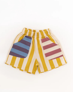 New Arrival Summer <strong>Kids</strong> Carnival <strong>Shorts</strong> Stripe Colorblock <strong>Shorts</strong> 100% <strong>Cotton</strong> for Baby Boys and Girls Clothes - Product Image 3