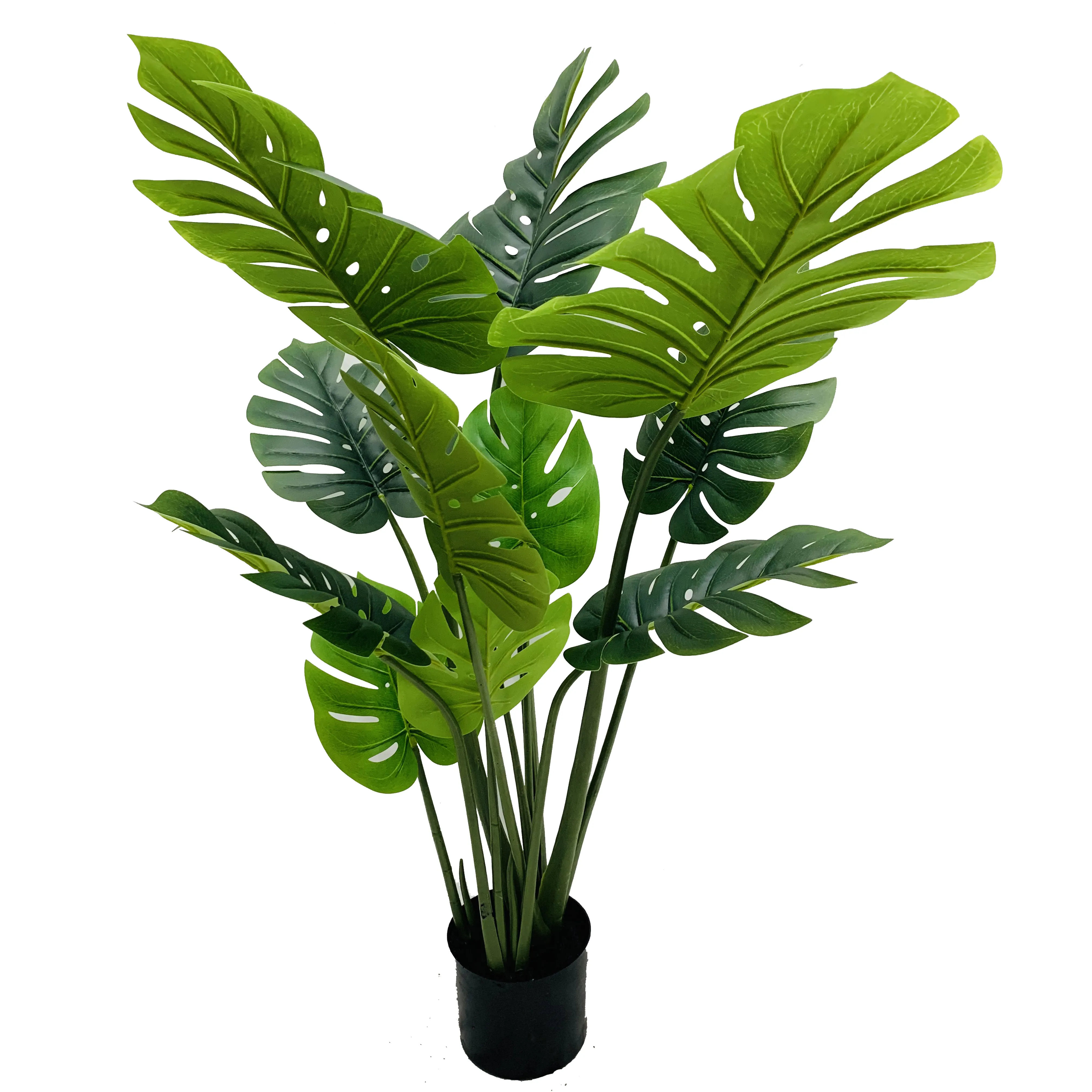 Tropische Regenwoud Indoor Plant Kunstmatige Bonsai Planten Grote Blad Monstera Kunstmatige Bomen En Planten