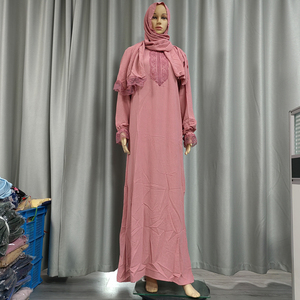 Abaya avec écharpe intégrée pour <span class=keywords><strong>femme</strong></span>, robe longue islamique, robe <span class=keywords><strong>de</strong></span> <span class=keywords><strong>prière</strong></span> <span class=keywords><strong>musulmane</strong></span> avec fermeture éclair, <span class=keywords><strong>tenue</strong></span> modeste <span class=keywords><strong>de</strong></span> Dubaï et <span class=keywords><strong>de</strong></span> Turquie, caftan - Product Image 5
